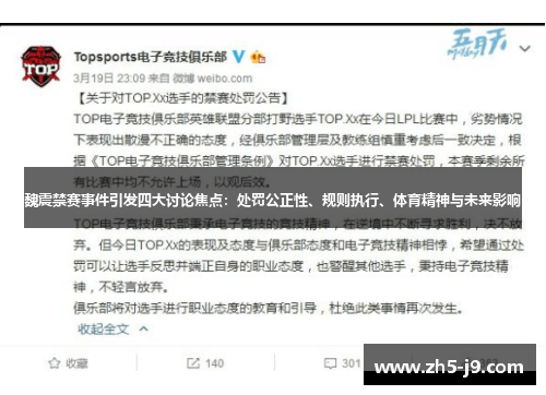 魏震禁赛事件引发四大讨论焦点:处罚公正性、规则执行、体育精神与未来影响 魏震禁赛事件引发四大讨论焦点:处罚公正性、规则执行、体育精神与未来影响